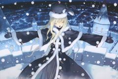 Fate-Stay-Knight-Snowing-City